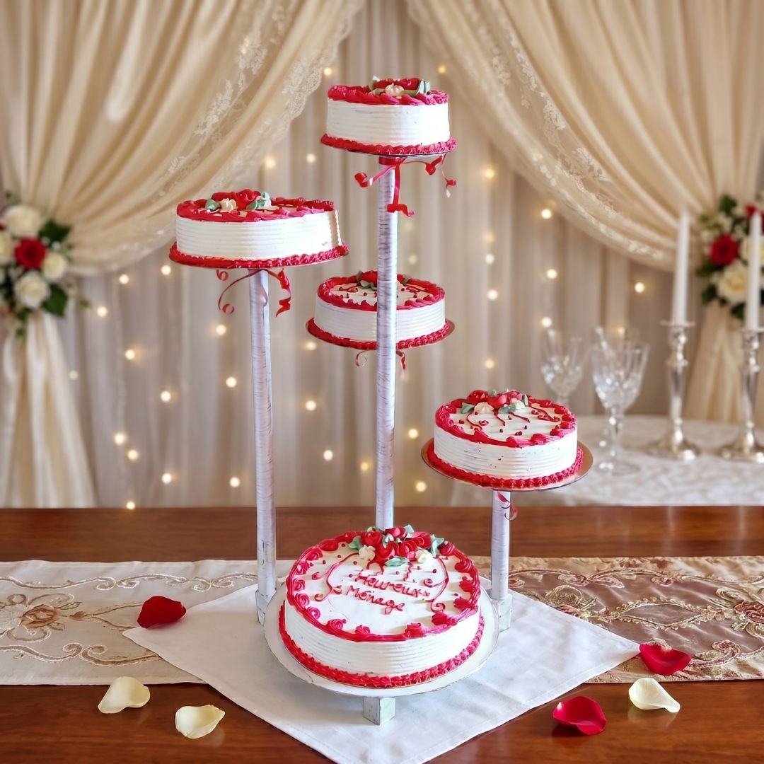 Gâteau de mariage élégant